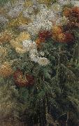 Gustave Caillebotte The chrysanthemum in the garden Spain oil painting artist